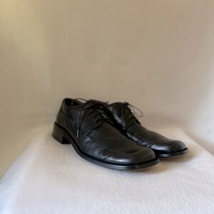 Kenneth Cole Reaction Size 11 Black Leather Lace Up Shoes